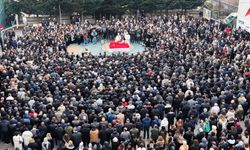 Fatma Nur öğretmenin anma töreni havadan görüntülendi