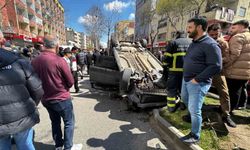 Kontrolden çıkan otomobil ters döndü: 1 yaralı