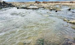 Baharın habercisi dere suları akmaya başladı