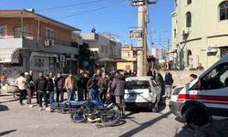 Otomobil ile motosiklet çarpıştı: 2 yaralı