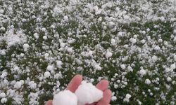 Niğde’de ceviz büyüklüğünde dolu yağdı