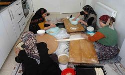 Bayram sofraları imece usulü tatlanıyor