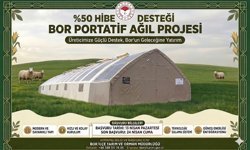 Bor'da üreticilere yüzde 50 hibeli çadır desteği