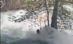 Kayıp genç akıntıya böyle kapıldı: Son görüntüleri ortaya çıktı