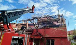 Müstakil evde yangın paniği