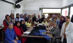 Burada sadece kıyafet değil, umut dikiliyor