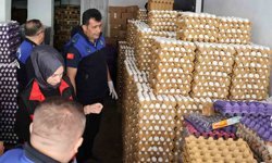 Sağlıksız depoya baskın: 5 bin koli yumurta imha edildi