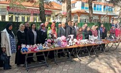 Hüyük'te el emeği, göz nuru eserler görücüye çıktı