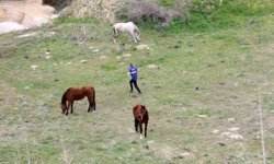 Sporcular hem zamana hem zorlu doğa şartlarına meydan okudu