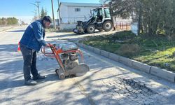 Sazlıca–Niğde yolunda onarım çalışması