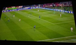 Bor Sinema salonunda Milli maç heyecanı