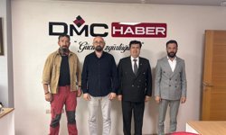 Gazeteci Erdoğanöz ve Babaoğlu’ndan DMC Haber’e 6. yıl ziyareti