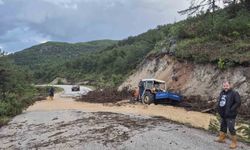 Sağanak yağıştan sonra köy adeta sular artında kaldı