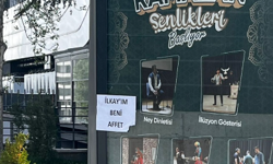 Niğde’de otobüs durağındaki af mesajı dikkat çekti