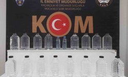 Kaçak içki ve etil alkol ele geçirildi