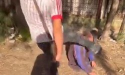 Yüzüne tekme atıp sosyal medyada paylaştılar