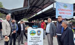 Altunhisar'da yeni kapalı pazar yeri hizmete girdi