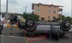 Bor’da trafik kazası: Otomobil ters döndü, 2 kişi yaralandı