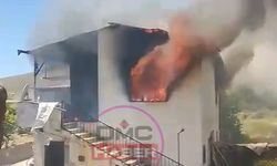 Keçikalesi’nde ev alev alev yandı