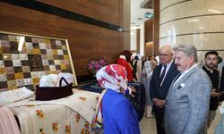 Kadınların bin bir emekle yaptığı el ürünleri sergisi göz kamaştırdı