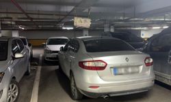 Otoparkta geçiş noktalarına park edilen araçlar tepki çekti