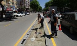 Niğde'de orta refüj düzenlemesi yapılıyor