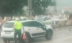 Sazlıca yolunda trafik kazası : 1 Yaralı