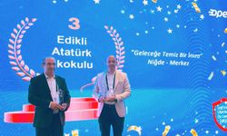 Edikli Atatürk İlkokulu Türkiye üçüncüsü oldu
