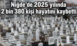 Niğde'de 2025 yılında 2 bin 380 kişi hayatını kaybetti