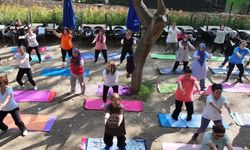 Açık havada yoga zamanı