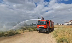 Niğde'de otluk alanda yangın
