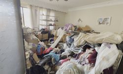 Çöp evden 2,3 ton atık çıkarıldı
