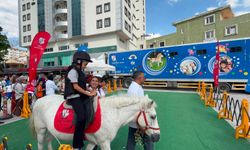 Niğde'de çocuklar atlarla buluştu