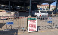 Niğde Pazartesi Pazarında kurallara uymayan tezgaha kapatma