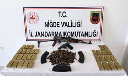 Niğde’de Kalaşnikof ve mühimmat ele geçirildi