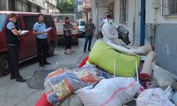Yıldırım'da çöp ev temizlendi, 5 ton çöp çıktı