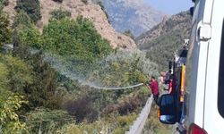 Çiftehan’da otluk alanda yangın çıktı