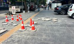 Niğde'de kaldırımlar yenileniyor