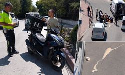 Otomobilin çarptığı yayanın düşürdüğü dondurma ikinci kazaya neden oldu