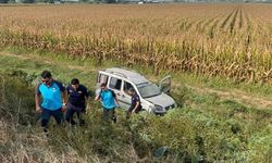Tarlaya uçan araç sabah fark edildi, içinden kimse çıkmadı