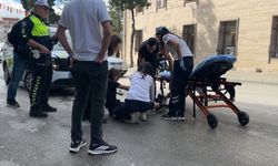Motosiklet devrildi: 1 yaralı