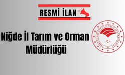 NİĞDE İL TARIM VE ORMAN MÜDÜRLÜĞÜ SERA KURULUM İŞLERİ YAPTIRACAK
