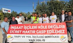 Niğde'de taşeron işçiler maaşlarını almak için greve başladı