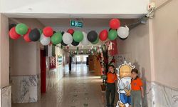 Öğrencilerden Gazze’deki çocuklara destek mesajı