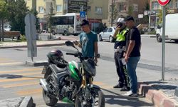 Niğde’de plakasız motosiklete ceza uygulandı