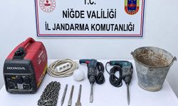 Niğde'de kaçak kazıya jandarma baskını: 1 gözaltı