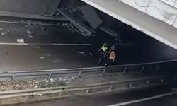 Yağış sebebiyle kontrolden çıkan tır makasladı