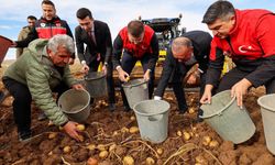 Vali Akmeşe, Altunhisar'da patates üreticileriyle buluştu