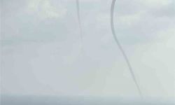 Akdeniz'de çifte hortum çıktı