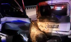 Alanya'da kamyonet park halindeki otomobile çarptı: 1 yaralı